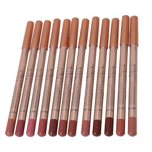 12-teiliges Set mit Glattem Lipliner Professionelles Lipliner-Set in Leuchtenden Farben Langlebiger Lipliner-Stift für Frauen Tragbarer Lippen-Make-up-Stift für den Täglichen 12-teiliges Set mit Glattem Lipliner Professionelles Lipliner-Set in Leuchtenden Farben Langlebiger Lipliner-Stift für Frauen Tragbarer Lippen-Make-up-Stift für den Täglichen von Xiuganpo