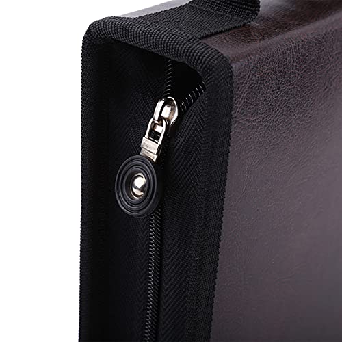 Xiuganpo Pencil Case Organizer, Art Pencil Case, Reißverschluss Große Kapazität für Freunde Studenten Künstler (dunkler Kaffee) von Xiuganpo