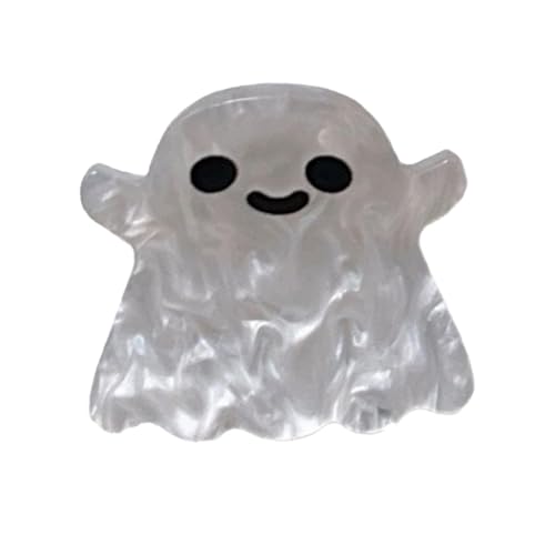 Xiwhuua Halloween-Haarspangen,Halloween-Krallenklammern, Geister-Katzen-Haarspangen, Lustige Haarspangen für Mädchen, Acryl-Haarnadel-Haarschmuck für den Urlaub von Xiwhuua