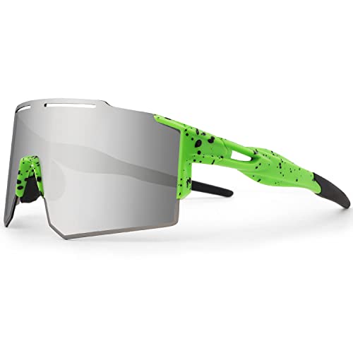 Xiyalai Sportbrille Fahrradbrille,Polarisiert Sonnenbrille Herren Damen,UV400 Schutz Windschutz Radsportbrille für Sport Radfahren Laufen Angeln CE Zertifiziert Xiyalai Sportbrille Fahrradbrille,Polarisiert Sonnenbrille Herren Damen,UV400 Schutz Windschutz Radsportbrille für Sport Radfahren Laufen Angeln CE Zertifiziert von Xiyalai