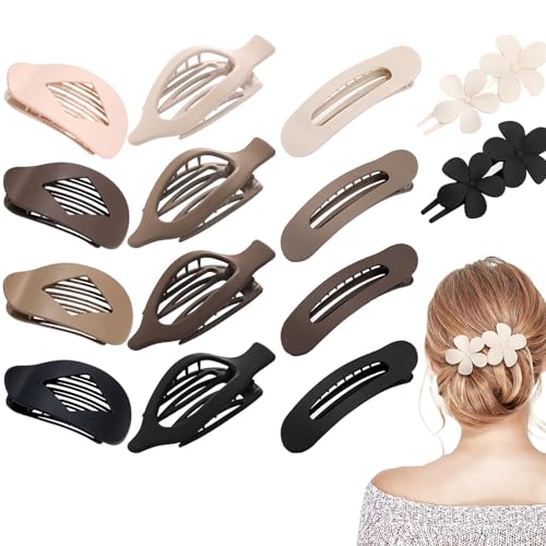 Benglatt Haarspange, Duckbill Haarclips für Frauen,14 Stück Einfache Elegante Entenschnabel Haarspange, Haarklammern für Damen,einfache stilvolle Barretten für den täglichen Gebrauch von Xiyocadt