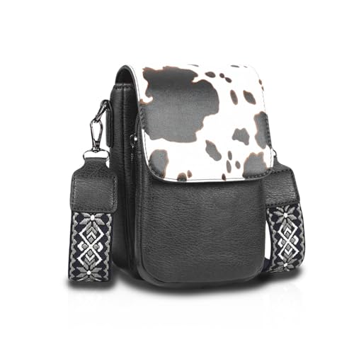 Xiyocadt Handytasche zum Umhängen, Große Kapazität Handy Umhängetasche Damen Leder, Handytasche mit Geldbörse zum Umhängen, Umhängetasche Damen Breiter Gurt Abnehmbarer Schultergur (D) von Xiyocadt