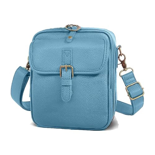 Xiyocadt Urvashi Crossbody Bag Diebstahlsichere Tasche Damen, Retro-Mini-Umhängetasche Mit Großem Fassungsvermögen Und Doppellagigem Design, Handy Crossbody Bag (hellbraun,One Size) von Xiyocadt