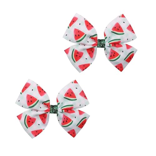 Xizhiwan Fruit Wassermelone Bow Hair Clip Anti Rutsch Hair Clip Zubehör Obst Frauen und Mädchen Haar (B3) von Xizhiwan
