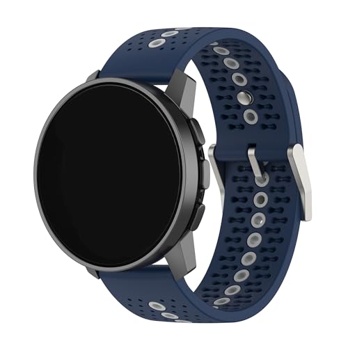Kompatibel mit Suunto Run Laufuhrenarmbändern, Silikonband, Ersatz für Damen und Herren, 22 mm breit, Einstellbar, Silikon, Kein Edelstein Kompatibel mit Suunto Run Laufuhrenarmbändern, Silikonband, Ersatz für Damen und Herren, 22 mm breit, Einstellbar, Silikon, Kein Edelstein von Xkravo