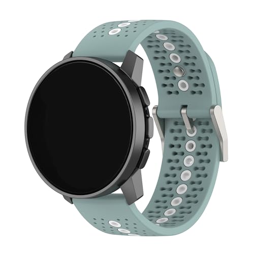 Kompatibel mit Suunto Run Laufuhrenarmbändern, Silikonband, Ersatz für Damen und Herren, 22 mm breit, Einstellbar, Silikon, Kein Edelstein Kompatibel mit Suunto Run Laufuhrenarmbändern, Silikonband, Ersatz für Damen und Herren, 22 mm breit, Einstellbar, Silikon, Kein Edelstein von Xkravo