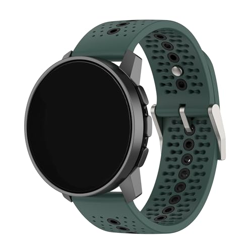 Kompatibel mit Suunto Run Laufuhrenarmbändern, Silikonband, Ersatz für Damen und Herren, 22 mm breit, Einstellbar, Silikon, Kein Edelstein Kompatibel mit Suunto Run Laufuhrenarmbändern, Silikonband, Ersatz für Damen und Herren, 22 mm breit, Einstellbar, Silikon, Kein Edelstein von Xkravo