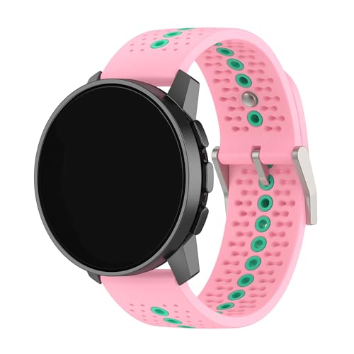 Kompatibel mit Suunto Run Laufuhrenarmbändern, Silikonband, Ersatz für Damen und Herren, 22 mm breit, Einstellbar, Silikon, Kein Edelstein Kompatibel mit Suunto Run Laufuhrenarmbändern, Silikonband, Ersatz für Damen und Herren, 22 mm breit, Einstellbar, Silikon, Kein Edelstein von Xkravo