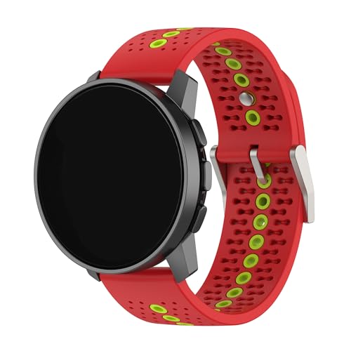 Kompatibel mit Suunto Run Laufuhrenarmbändern, Silikonband, Ersatz für Damen und Herren, 22 mm breit, Einstellbar, Silikon, Kein Edelstein Kompatibel mit Suunto Run Laufuhrenarmbändern, Silikonband, Ersatz für Damen und Herren, 22 mm breit, Einstellbar, Silikon, Kein Edelstein von Xkravo