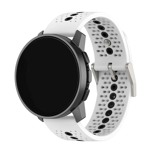 Kompatibel mit Suunto Run Laufuhrenarmbändern, Silikonband, Ersatz für Damen und Herren, 22 mm breit, Einstellbar, Silikon, Kein Edelstein Kompatibel mit Suunto Run Laufuhrenarmbändern, Silikonband, Ersatz für Damen und Herren, 22 mm breit, Einstellbar, Silikon, Kein Edelstein von Xkravo