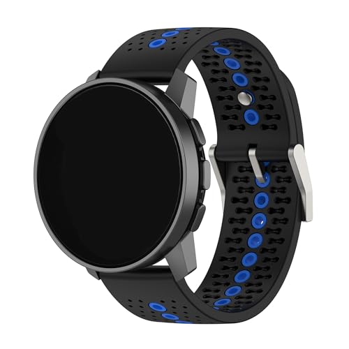 Kompatibel mit Suunto Run Laufuhrenarmbändern, Silikonband, Ersatz für Damen und Herren, 22 mm breit, Einstellbar, Silikon, Kein Edelstein Kompatibel mit Suunto Run Laufuhrenarmbändern, Silikonband, Ersatz für Damen und Herren, 22 mm breit, Einstellbar, Silikon, Kein Edelstein von Xkravo