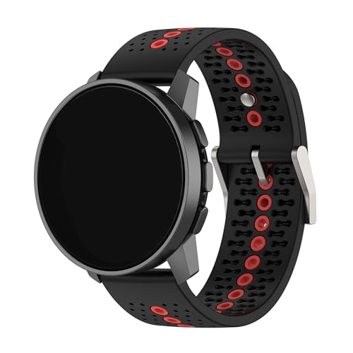 Kompatibel mit Suunto Run Laufuhrenarmbändern, Silikonband, Ersatz für Damen und Herren, 22 mm breit, Einstellbar, Silikon, Kein Edelstein Kompatibel mit Suunto Run Laufuhrenarmbändern, Silikonband, Ersatz für Damen und Herren, 22 mm breit, Einstellbar, Silikon, Kein Edelstein von Xkravo