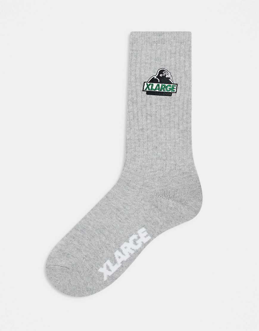 XLARGE - Socken in Grau mit gesticktem OG-Logo XLARGE - Socken in Grau mit gesticktem OG-Logo von Xlarge