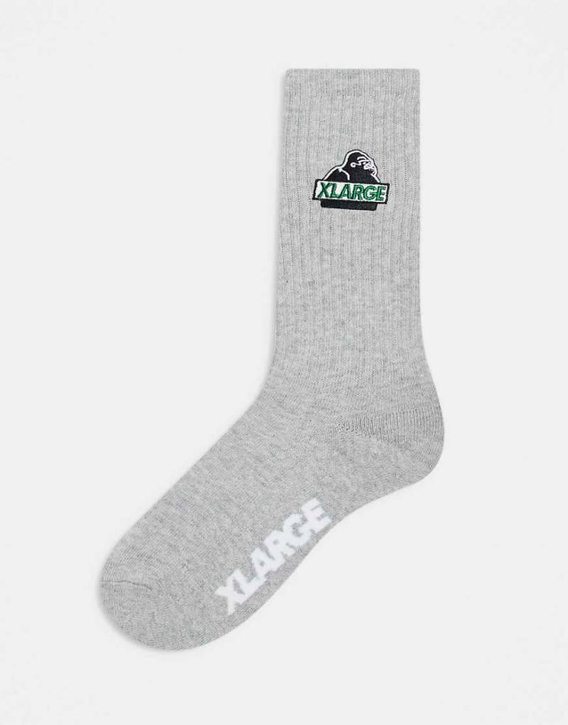 XLARGE - Socken in Grau mit gesticktem OG-Logo von Xlarge