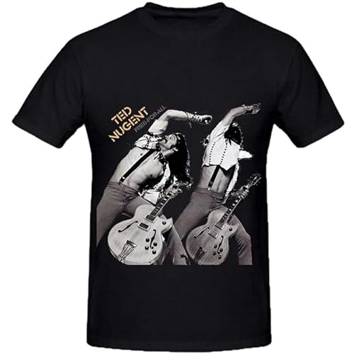 Ted Nugent Free for All Tour Pop Men Crew Neck Custom T Shirts Black XL Ted Nugent Free for All Tour Pop Men Crew Neck Custom T Shirts Black XL von Xlongren