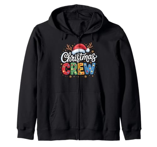 Christmas Crew, passende Familien-Weihnachtsfeier, Herren, Damen, Kinder Kapuzenjacke von Xmas Crew Christmas Lights Santa Matching Family