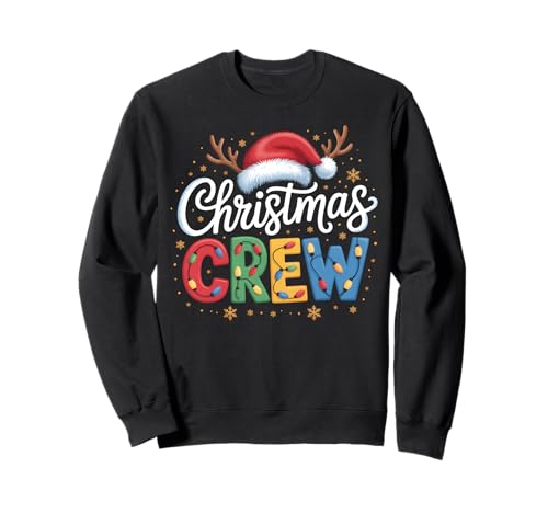 Christmas Crew, passende Familien-Weihnachtsfeier, Herren, Damen, Kinder Sweatshirt von Xmas Crew Christmas Lights Santa Matching Family