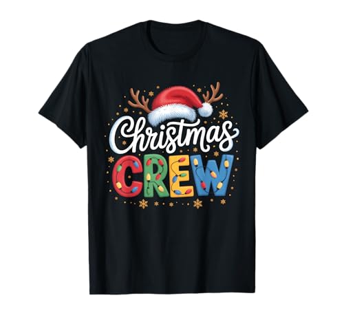 Christmas Crew, passende Familien-Weihnachtsfeier, Herren, Damen, Kinder T-Shirt von Xmas Crew Christmas Lights Santa Matching Family