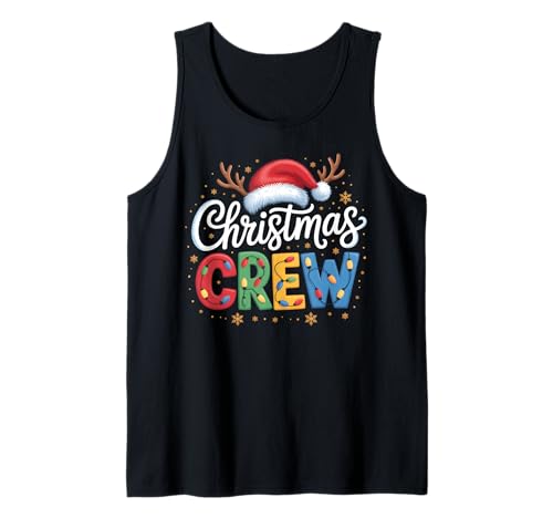 Christmas Crew, passende Familien-Weihnachtsfeier, Herren, Damen, Kinder Tank Top von Xmas Crew Christmas Lights Santa Matching Family