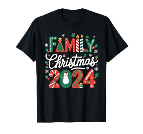 Familie Weihnachten 2024 Merry Xmas Santa Männer Frauen Kinder T-Shirt von Xmas Happy2024