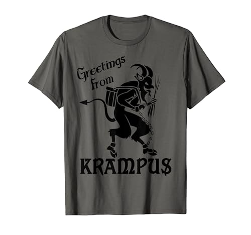 Krampus – Grüße von Krampus, Männer, Frauen, Kinder Weihnachten T-Shirt Krampus – Grüße von Krampus, Männer, Frauen, Kinder Weihnachten T-Shirt von Xmas Krampus Shirts