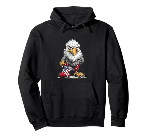 Hackbeil Adler mit Weihnachtssocke für Jungen und Mädchen Pullover Hoodie von Xmas Sock Eagle Outfit