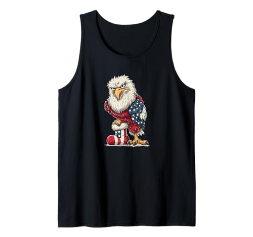 Schönes Cartoon-Adlergesicht mit Socke für Erwachsene und Kinder Tank Top von Xmas Sock Eagle Outfit