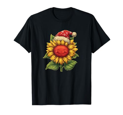 Lächelndes Weihnachts-Sonnenblumenkostüm für Erwachsene und Kinder T-Shirt Lächelndes Weihnachts-Sonnenblumenkostüm für Erwachsene und Kinder T-Shirt von Xmas Sunflower Outfit