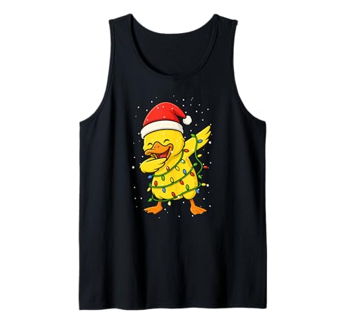 Lustige gelbe Ente Dabbing Weihnachten Weihnachten Feiertage Jungen Mädchen Tank Top von XmasAxis1
