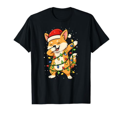 Lustiger Corgi Hund Dabbing Weihnachten Weihnachten Feiertage Mama Papa Kinder T-Shirt von XmasAxis1