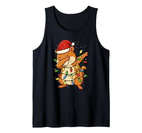 Lustiger Dabbing Hamster Weihnachten Weihnachten Feiertage Jungen Mädchen Kind Tank Top von XmasAxis1