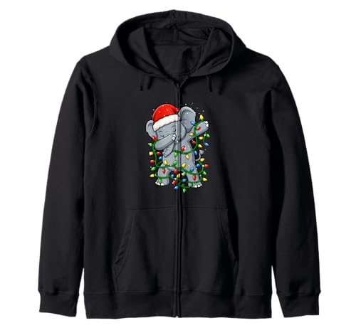 Lustiger Elefant Dabbing Weihnachten Weihnachten Feiertage Jungen Mädchen Kapuzenjacke von XmasAxis1