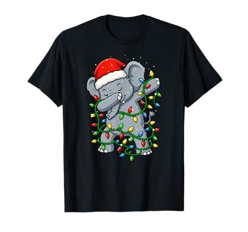 Lustiger Elefant Dabbing Weihnachten Weihnachten Feiertage Jungen Mädchen T-Shirt von XmasAxis1