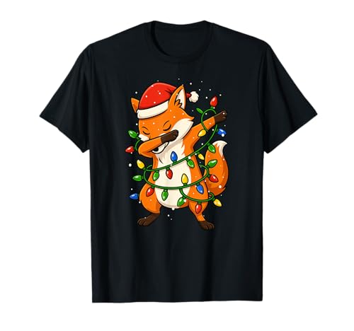 Lustiger Fuchs Weihnachten Dabbing Xmas Feiertage Jungen Mädchen Kinder T-Shirt von XmasAxis1
