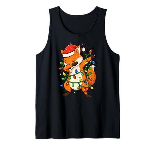 Lustiger Fuchs Weihnachten Dabbing Xmas Feiertage Jungen Mädchen Kinder Tank Top von XmasAxis1