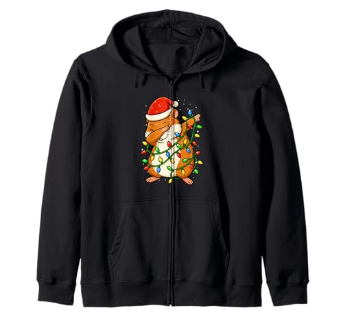 Lustiger Hamster Dabbing Weihnachten Weihnachten Feiertage Jungen Mädchen Kind Kapuzenjacke von XmasAxis1