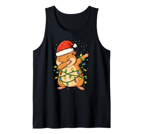 Lustiger Hamster Weihnachten Dabbing Xmas Feiertage Jungen Mädchen Kind Tank Top von XmasAxis1
