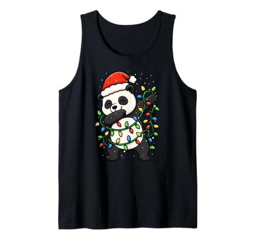 Lustiger Panda Dabbing Weihnachten Weihnachten Feiertage Jungen Mädchen Kinder Tank Top von XmasAxis1