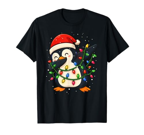 Lustiger Pinguin Dabbing Weihnachten Weihnachten Feiertage Jungen Mädchen Kind T-Shirt von XmasAxis1