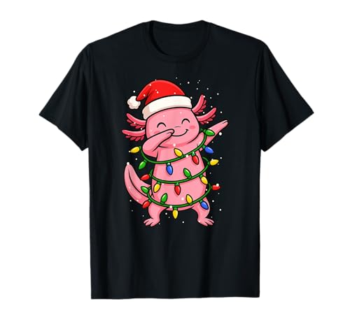 Lustiges Axolotl Dabbing Weihnachten Weihnachten Feiertage Jungen Mädchen Kind T-Shirt von XmasAxis1
