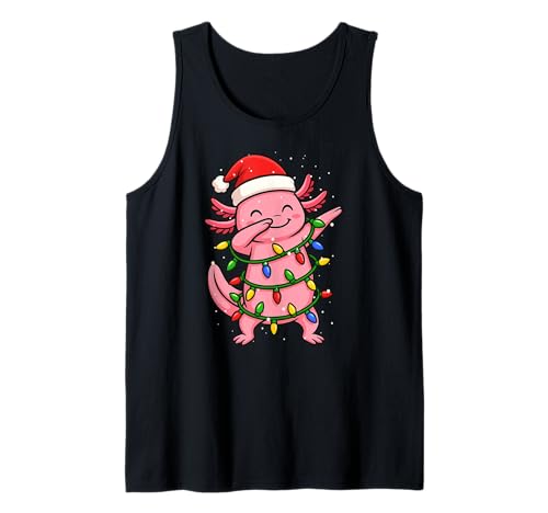 Lustiges Axolotl Dabbing Weihnachten Weihnachten Feiertage Jungen Mädchen Kind Tank Top von XmasAxis1