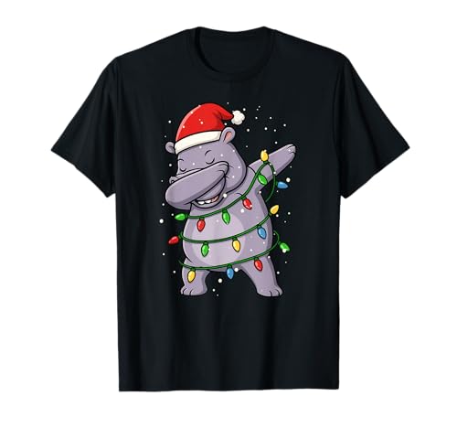 Lustiges Nilpferd Dabbing Weihnachten Weihnachten Feiertage Jungen Mädchen Kinder T-Shirt von XmasAxis1