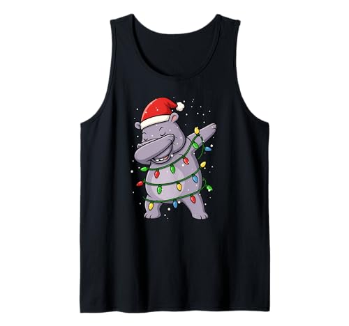Lustiges Nilpferd Dabbing Weihnachten Weihnachten Feiertage Jungen Mädchen Kinder Tank Top von XmasAxis1