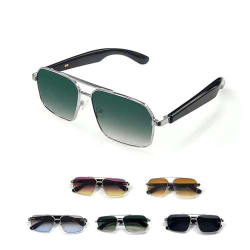Intelligente Sonnebrille Bluetooth für Herren Damen Brille Wireless Smart Headphone Sunglasses mit Polarisierten Brillengläsern Audiofunktion Open Ear Kopfhörer Audiobrille mit Lautsprecher Mikrofon von Xmenha