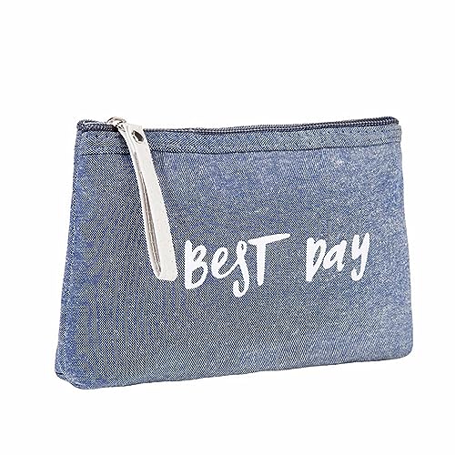 Gadget Guru Taschen für Frauen, kleine Make-up-Tasche mit Reißverschluss, Pu-, Make-up-Tasche, Make-up-Tasche für Geldbörse, Make-up-Tasche für Reisen Am Beauty (Dark Blue, One Size) von Xmiral