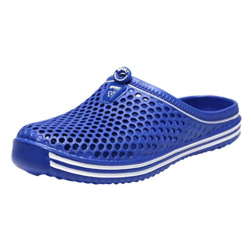 Xmiral Badeschuhe Loch Schuhe Paare Gummisohle Hausschuh Strandschuhe f黵 Herren Damen Verschlei遞est Barfu?Badesandale Wasserschuhe(Blau,43 EU) von Xmiral