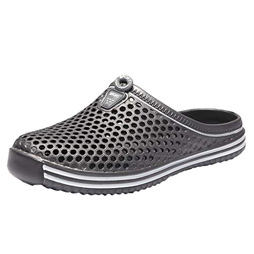 Xmiral Badeschuhe Loch Schuhe Paare Gummisohle Hausschuh Strandschuhe f黵 Herren Damen Verschlei遞est Barfu?Badesandale Wasserschuhe(Grau,45 EU) von Xmiral