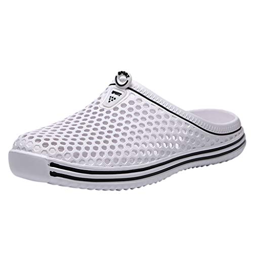 Xmiral Badeschuhe Loch Schuhe Paare Gummisohle Hausschuh Strandschuhe f黵 Herren Damen Verschlei遞est Barfu?Badesandale Wasserschuhe(Wei?39 EU) von Xmiral