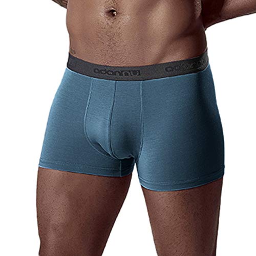 Xmiral Boxershort Unterhosen Herren Herren Zuhause Boxer Briefs Atmungsaktiv Unterw鋝che Knickers Retroshorts(Blau,M) von Xmiral