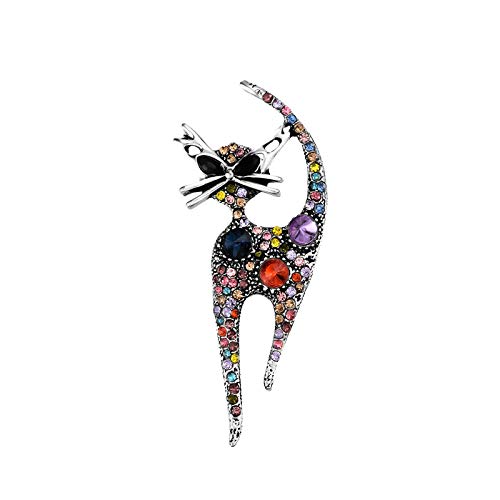 Xmiral Glänzender Schmuck Modeboutique Thema Okzident Tier Katze Damen Brosche Brosche Brosche Maus von Xmiral